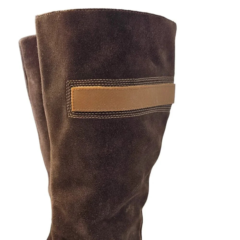 Timerbland x Smartwool Tall Boots Size 7 Leather Suede Brown - Picture 13 of 13